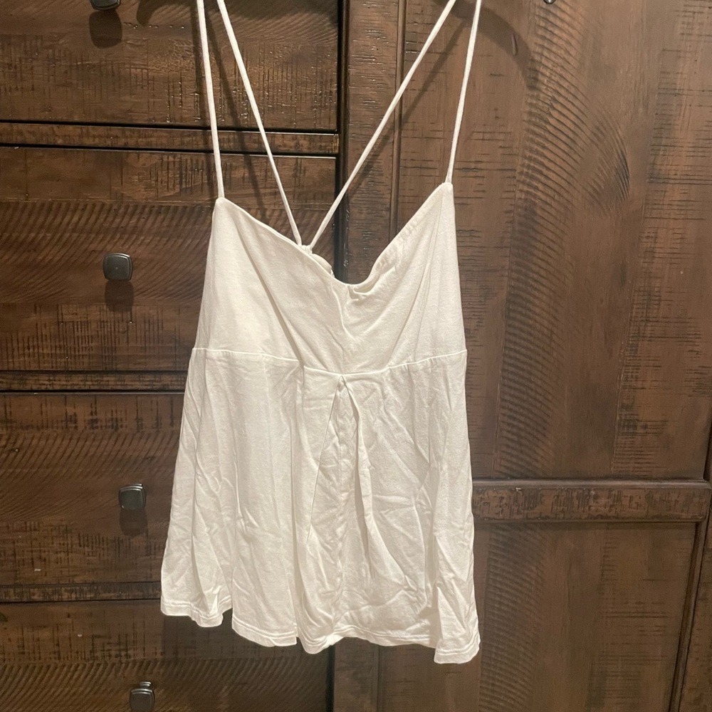 Victoria's Secret White Strappy Tank Top